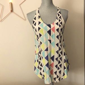 Aritzia under/Wilfred racer back 100% Silk tank